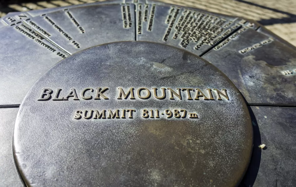 Plaque at the Base of Black Mountain